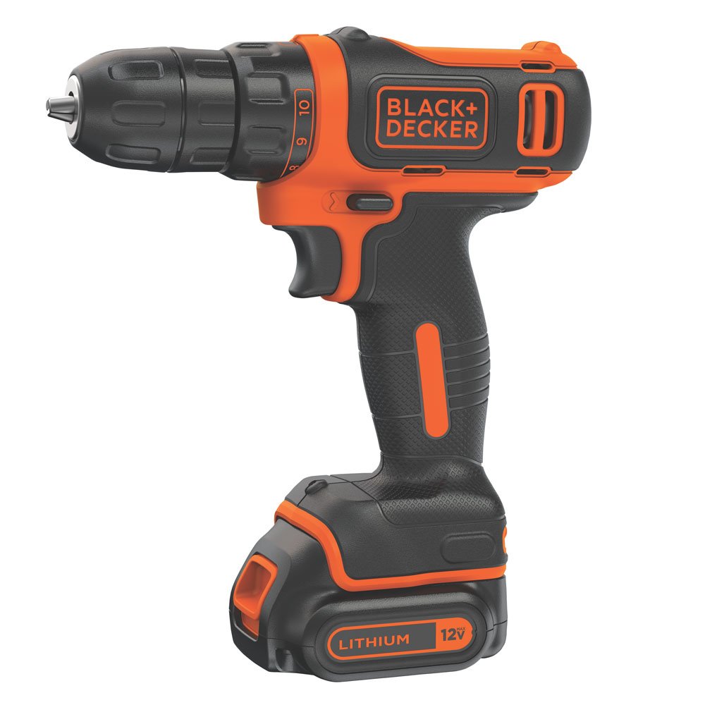 BLACK+DECKER 12V Cordless Drill/Driver with Battery & Charger