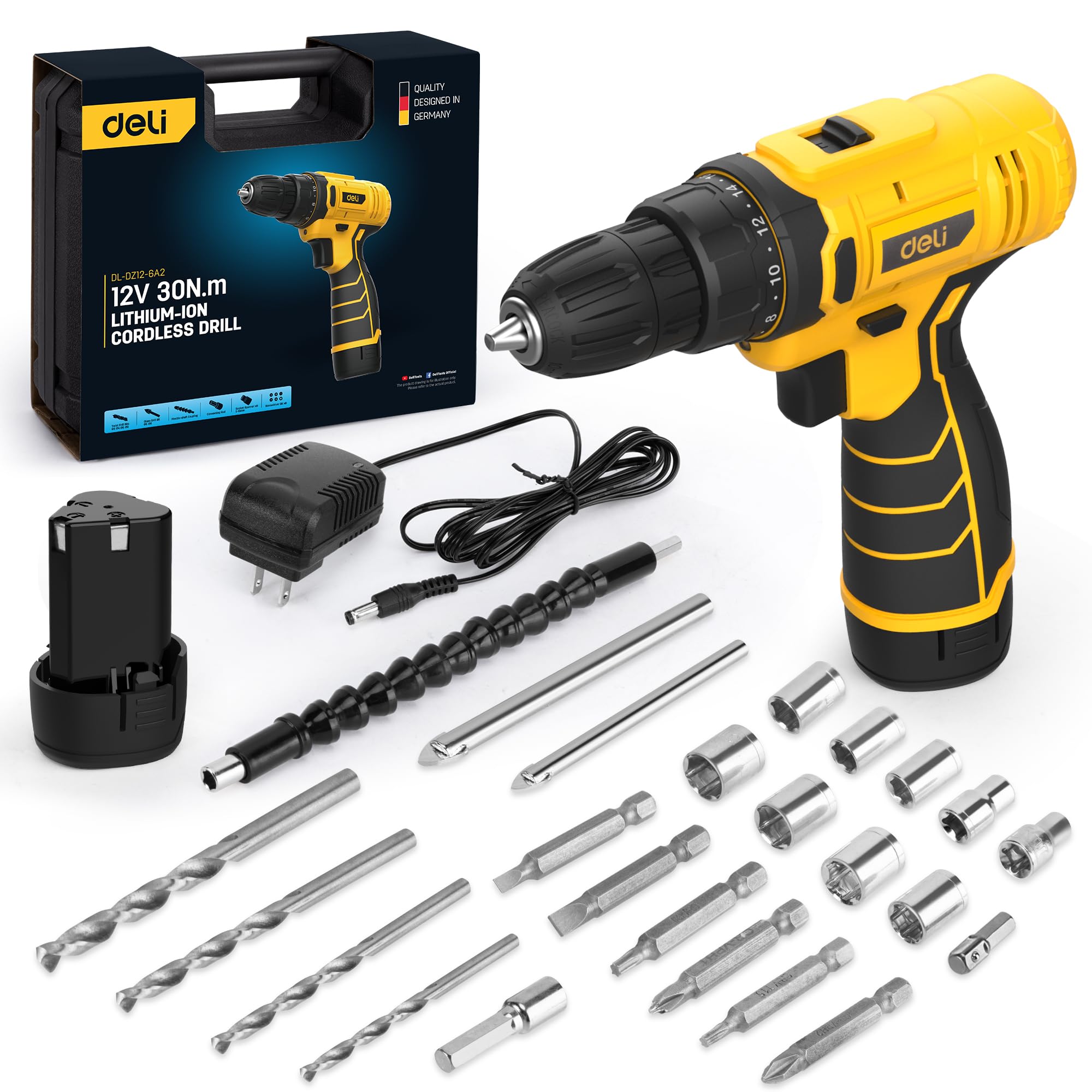 12V Cordless Drill Set for Easy Home Projects